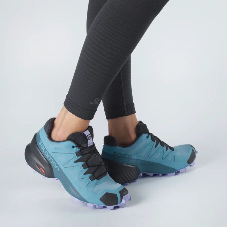 Salomon Speedcross 5 GTX Women's Trail Running Shoes Turquoise | CA 34C61